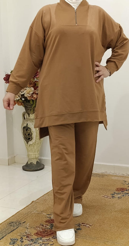 Tendance du moment :ensemble oversize chic.