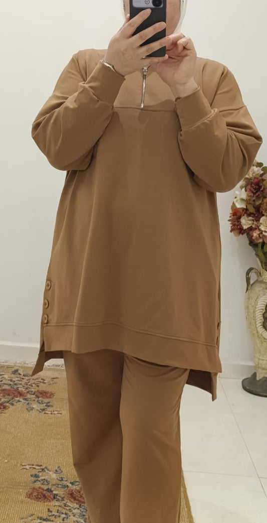 Tendance du moment :ensemble oversize chic.