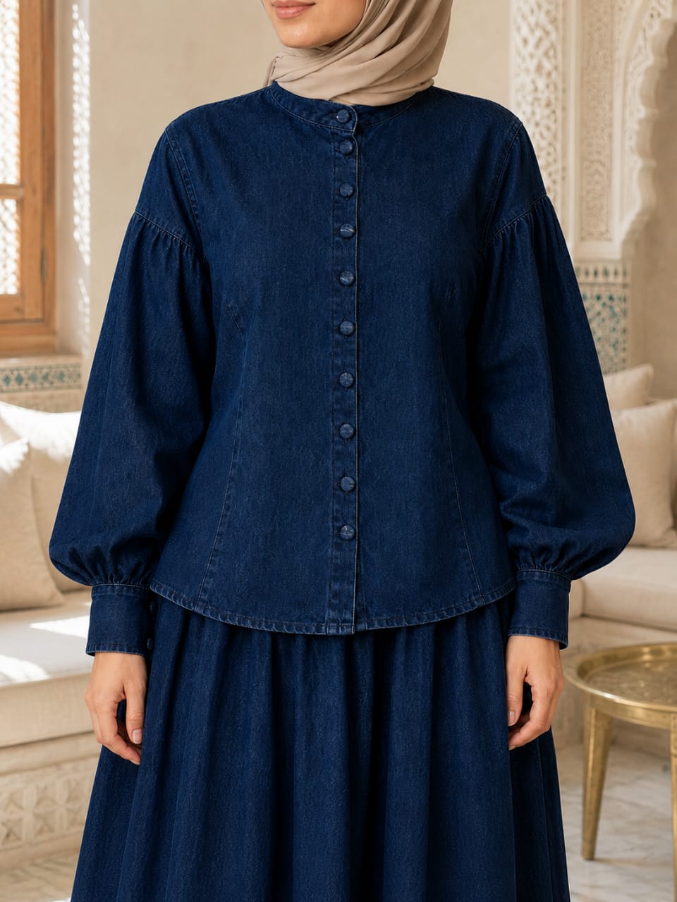 Ensemble jeans évasé - détail veste