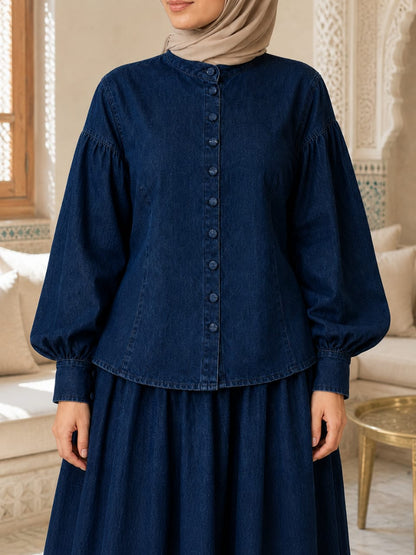 Ensemble jeans évasé - détail veste