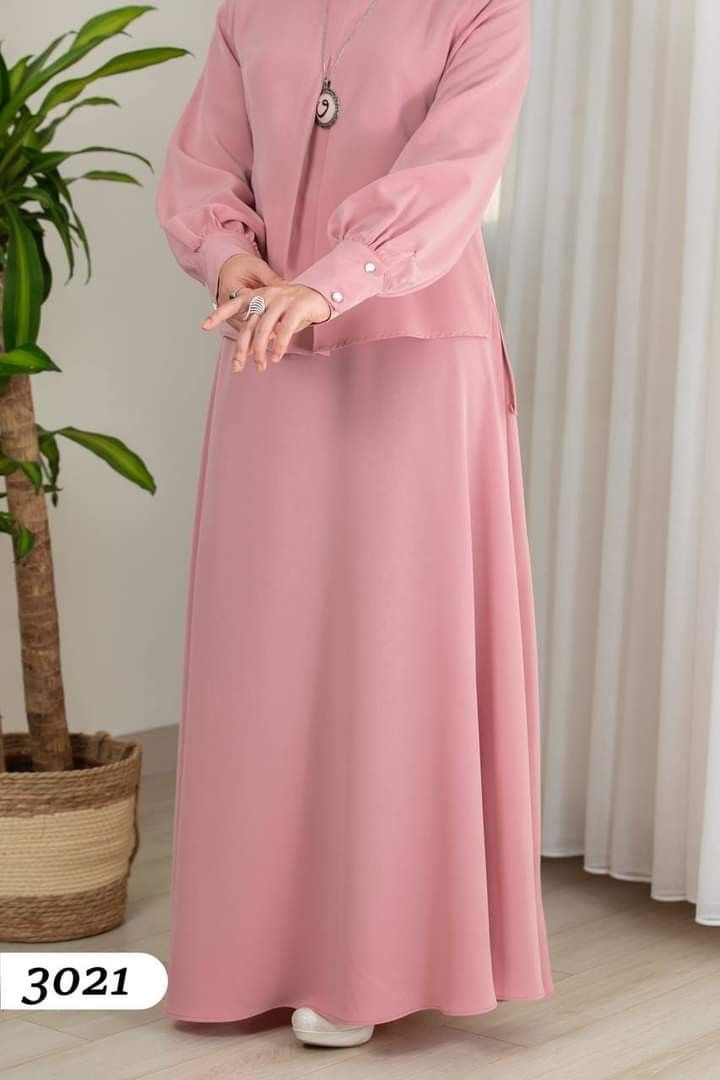 L'Ensemble "Saphira" – Robe Longue Modest Fashion Style 2-Pièce