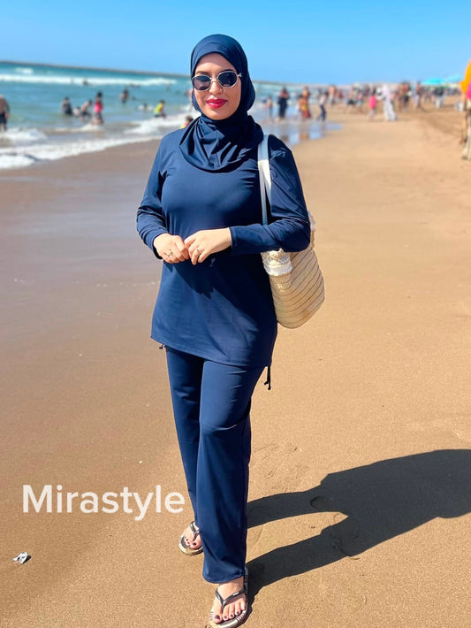 Burkini Modeste Premium – Ensemble 4 Pièces